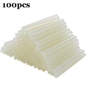 Пистолет клеевой прозрачный, 7 мм х 100 мм, 100 шт.