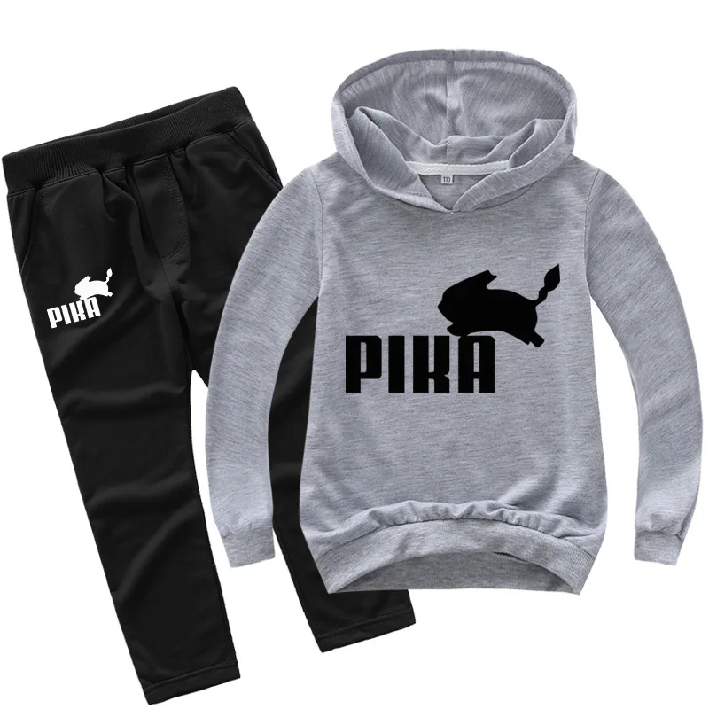 Baby Boy Clothes 3D Printed Cartoon Hoodies Kids Clothes Set Autumn Toddler Boy Girl Top+Pants100% Cotton Sweatshirt 2-16Yeas