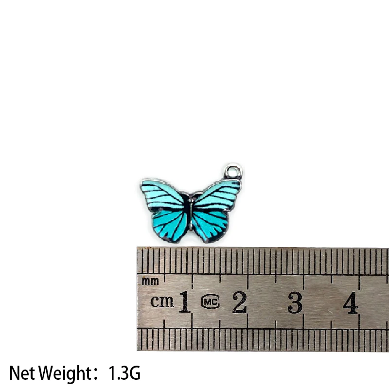 

Colorful 20*13mm Enamel Butterfly Charms Alloy Metal Insect Pendant Wholesale For DIY Necklace Jewelry Making Accessories 10Pcs