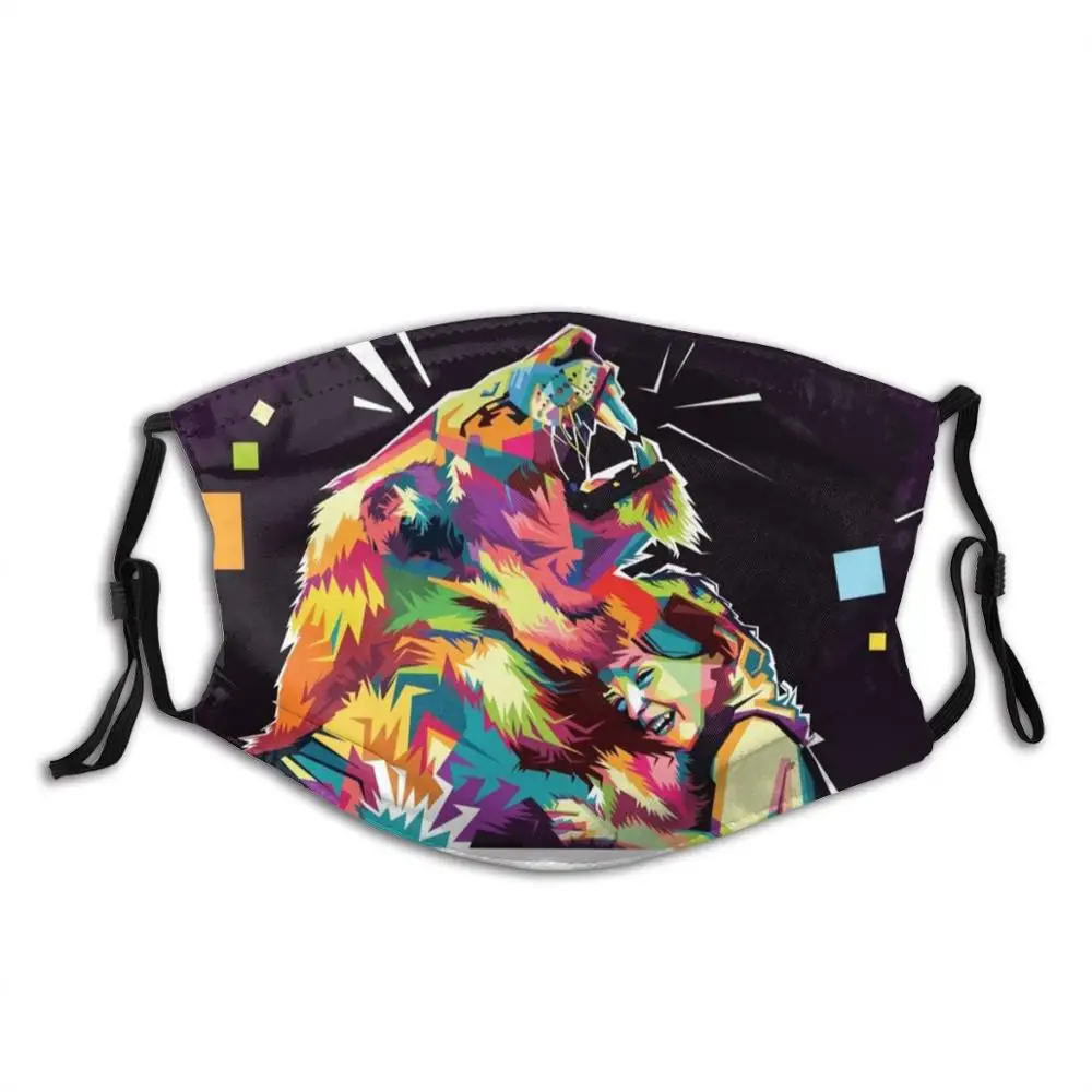 

Маска для лица в стиле ретро с изображением Льва для взрослых и детей