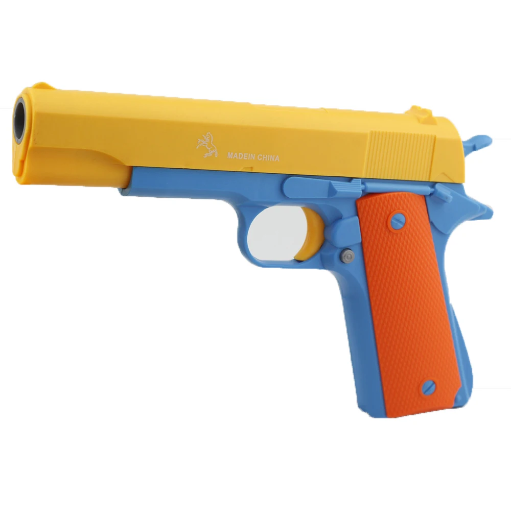 Ручной пневматический пистолет M1911 игрушечный с мягкими пулями цветные пули для