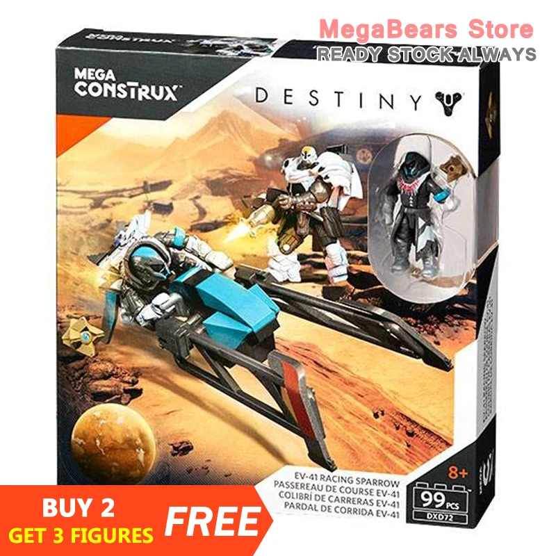 Строительные блоки Mega Bloks 220 x Destiny DXD72 EV 41 Racing Sparrow строительные игрушки|Игрушечные