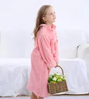 Семейные пижамные комплекты, фланелевая двухсторонняя теплая ночная рубашка, одежда для мамы и дочки, детская осенне-зимняя одежда для сна