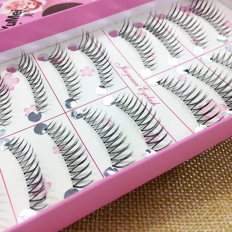 YOKPN новинка заточенные накладные ресницы натуральные густые завитые v-образные