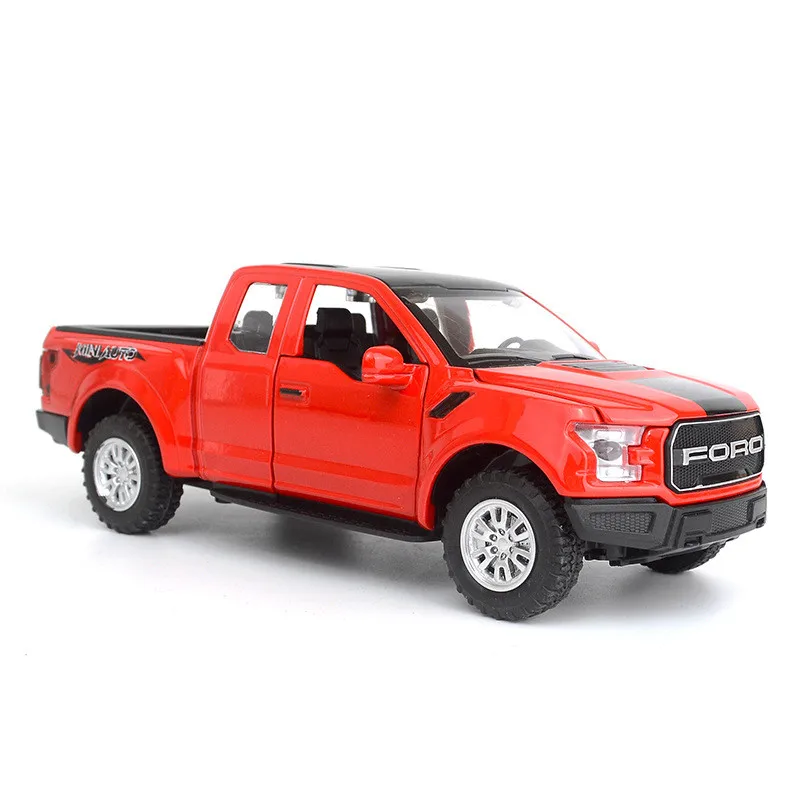 Высокое качество 1:32 Raptor F150 звукосниматель сплава модель имитация металла звук и