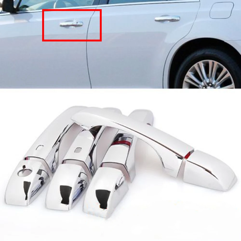 Боковая дверная ручка для Chrysler 300 300C 2011 2012 2013 2014 2015 2016 хромированная крышка