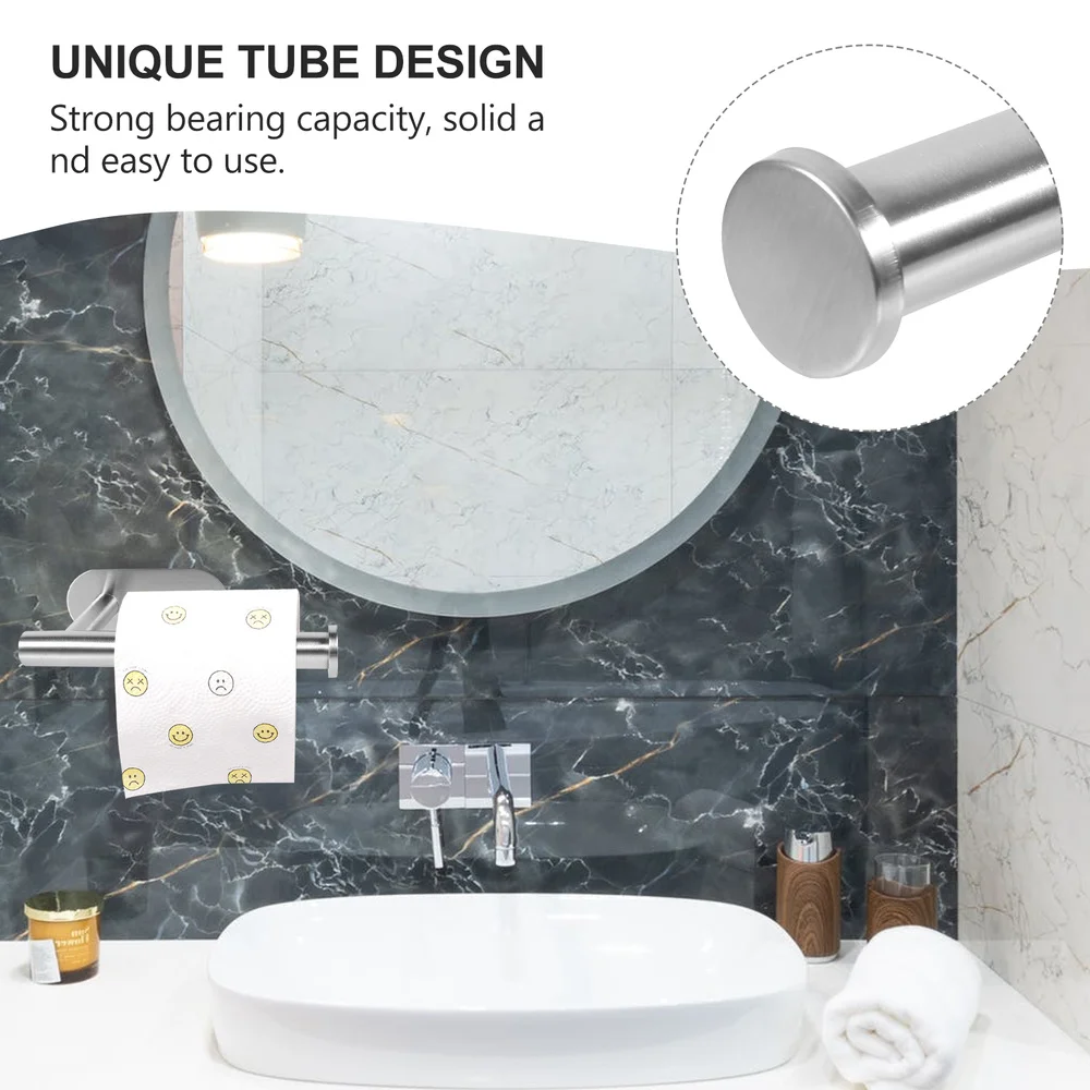 

1 Pc 304 Stainless Steel Roll Paper Bracket Roll Paper Container Storage Holder