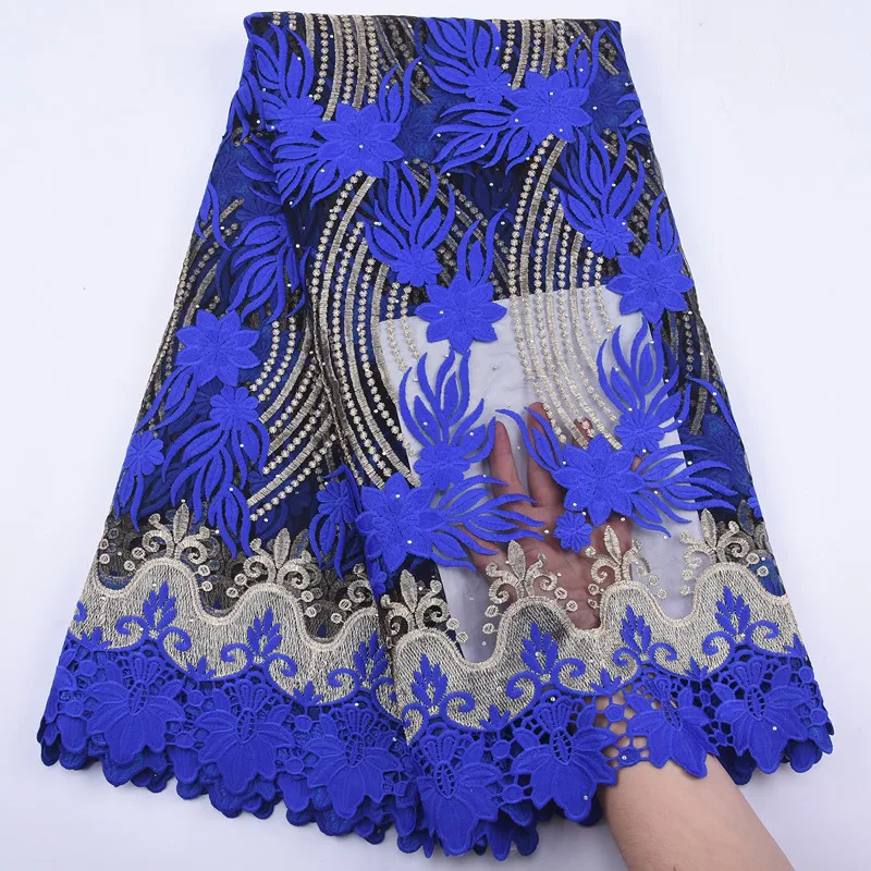 

white Milk Silk Lace Fabric 2020 African Cord Guipure Net Lace Fabric French Tulle Lace Water Soluble Fabric for Wedding Dress