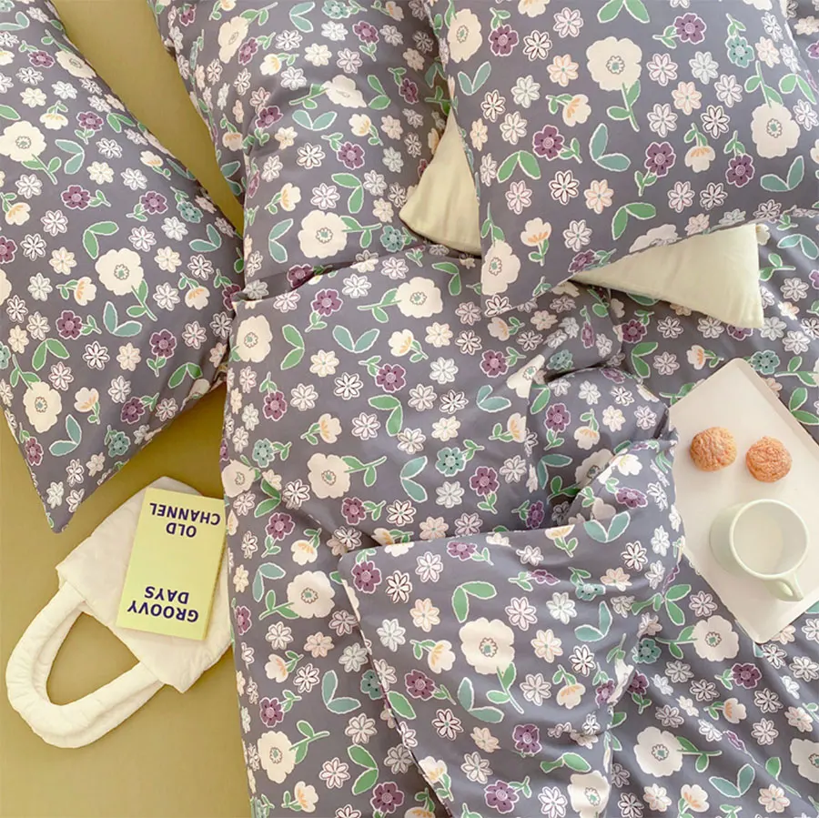 Набор постельного белья в деревенском стиле набор винтажном с цветочным