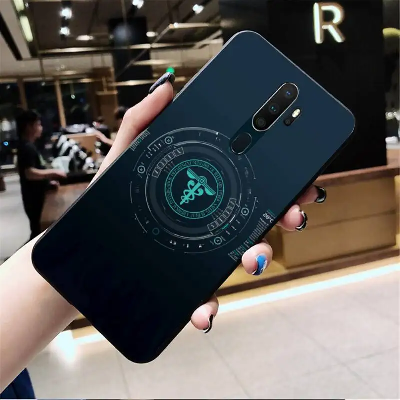 Медицинский мультяшный психопропускающий логотип окрашенный раньше для Oppo A5 A9