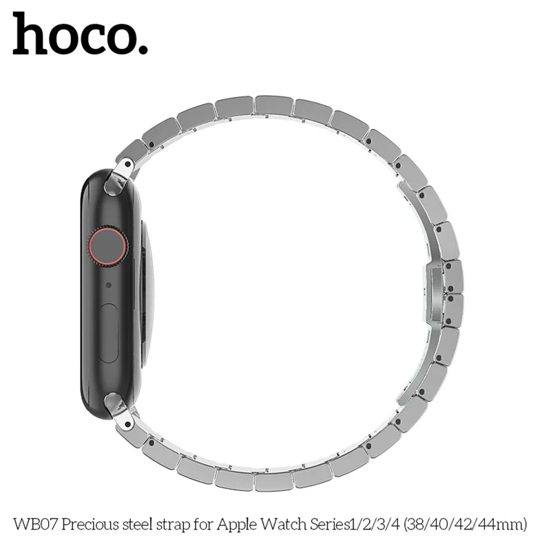 HOCO 22 мм браслет стальной ремешок для iwatch 4 полосы 44 мм 42 мм 38 мм аксессуары для часов Correa для Pulseira Apple Watch Series 5 4 3