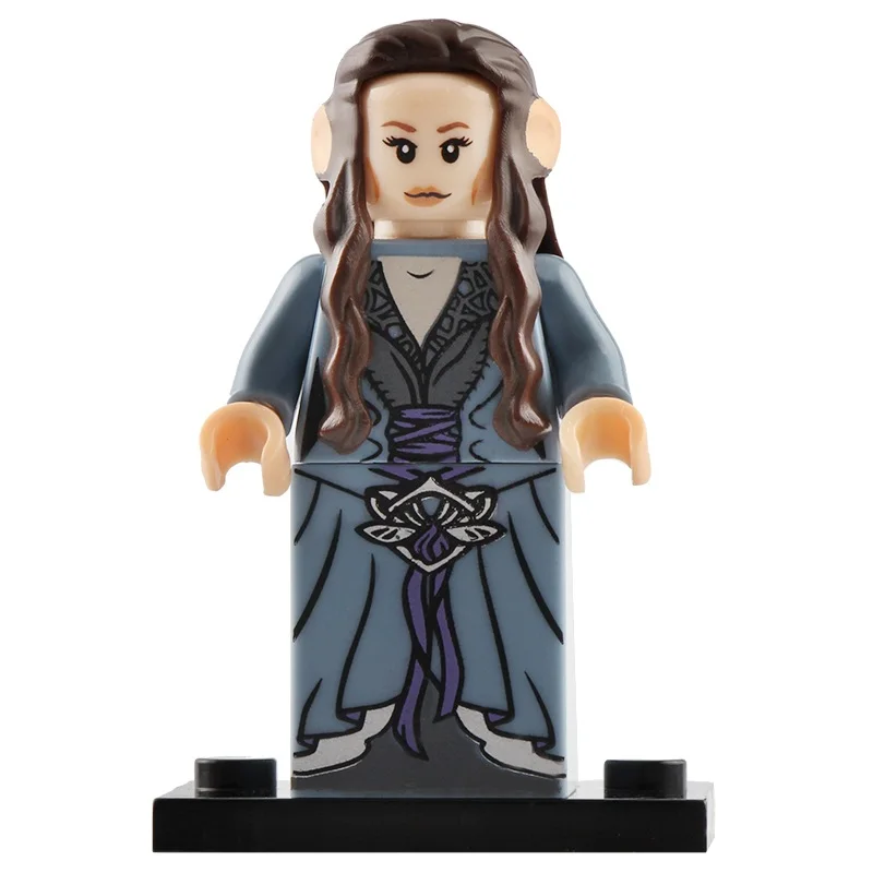 LegoING Властелин колец миниатюрный Elrond Galadriel Playmobil строительные блоки Фигурки