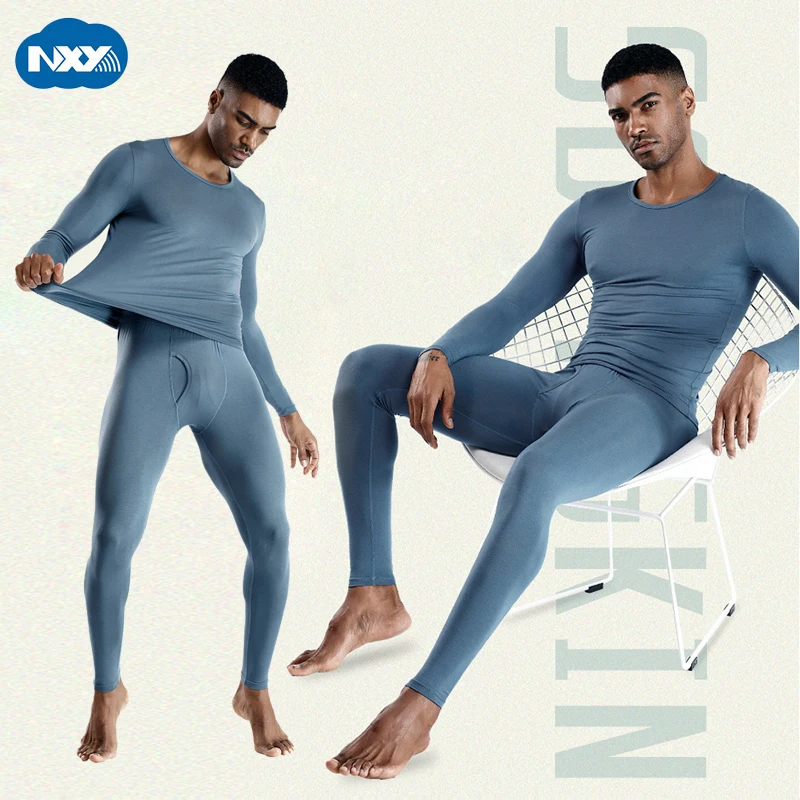 Кальсоны мужские термобелье набор осень зима с длинным рукавом комплект одежды