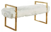 2021 vintage modern furniture bench velvet sofa blue tufted button ottoman golden metal leg bench end bed bench for bed room