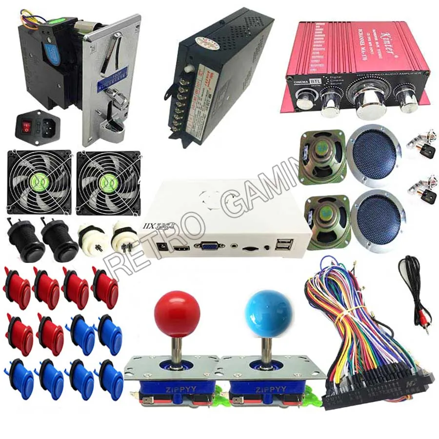 3D Pandora DIY Kit 3188 в 1 для игры Jamma доска zippy джойстик Гапп Стиль кнопочный