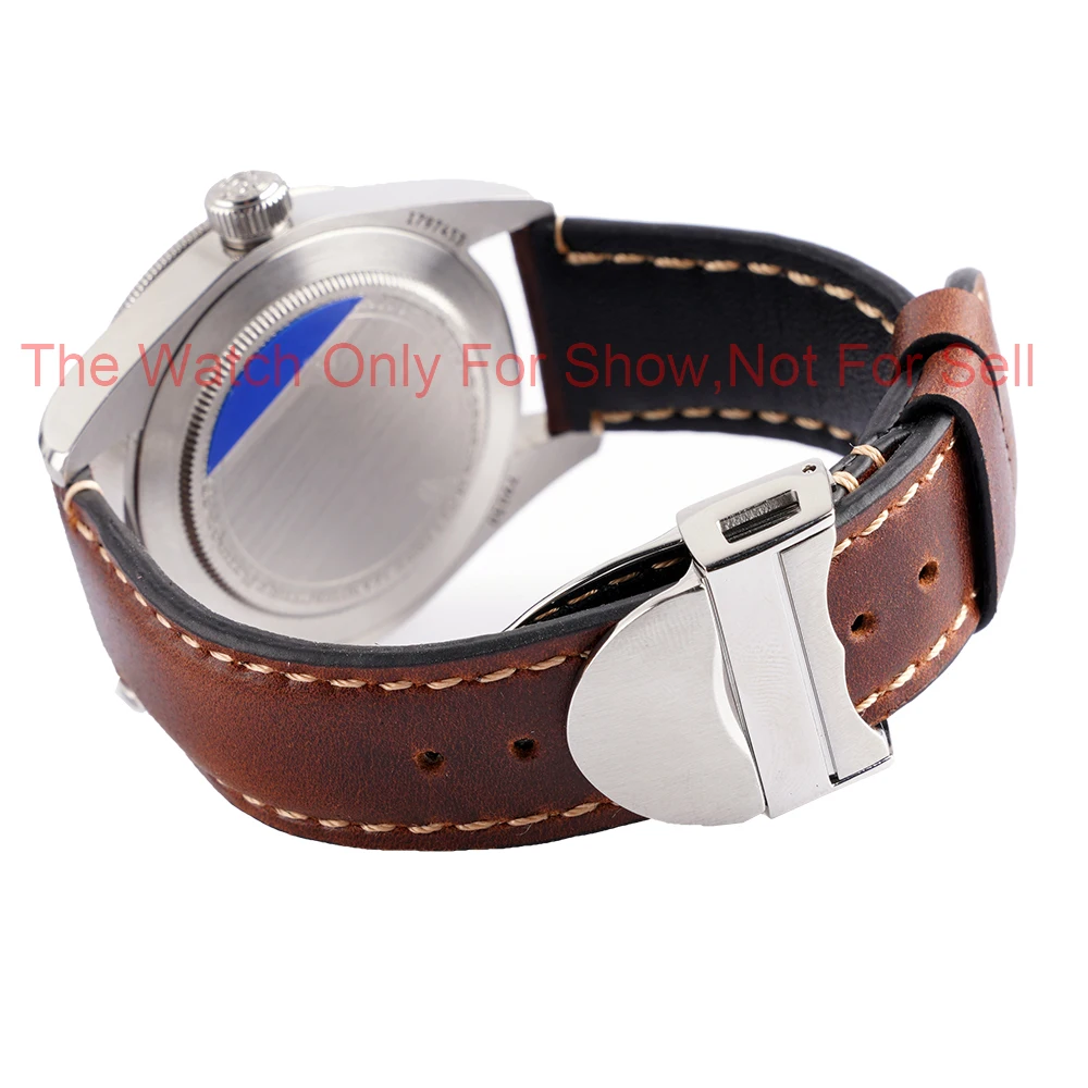 Rolamy 20 22mm Genuine Leather Replacement Wrist Watchband Strap Belt Loops Band Bracelets For Rolex Tudor Black Bay 58 Seiko