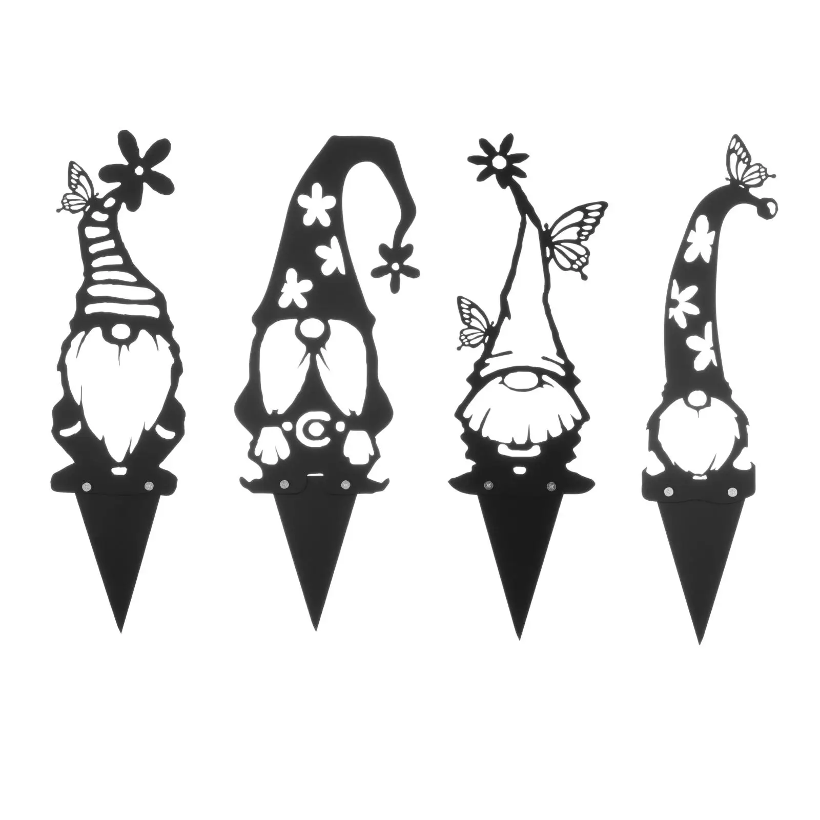 

Garden Stakes, Gnomes Garden Silhouette Yard Art Figurines Fairy, Miniatures