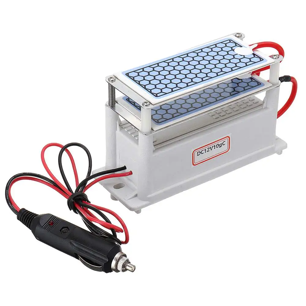 

10g 70W 12V Car Ozone Generator Disinfection Sterilization Ozone Deodorization Odor Car Air Purifier