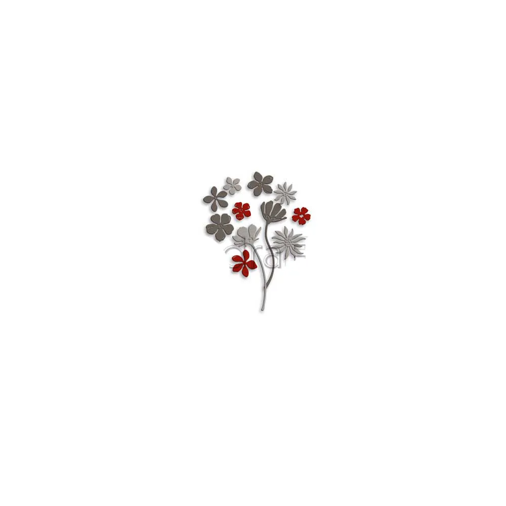 

Simply Flowery Flower Plant Cutting Dies and Stamps Scrapbook Dariy Decoration Stencil Embossing Template Diy Make Albums New