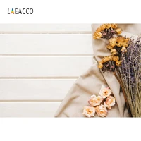 laeacco white wooden board flowers blossom photography backgrounds photographic backdrops baby portrait photocall photo studio