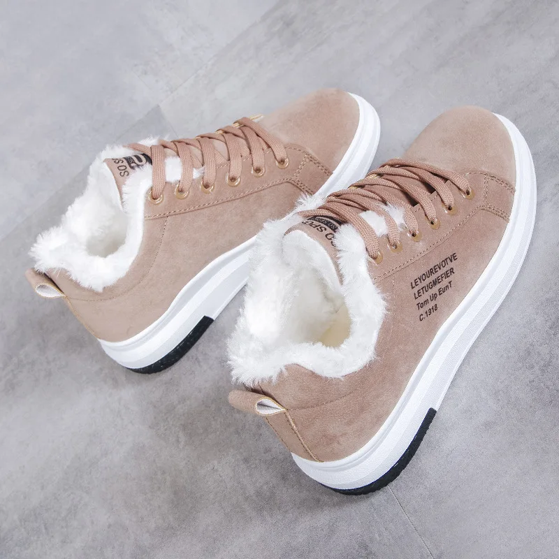

New Winter Women's Boots Plus Velvet Cotton Shoes Cotton Shoes FemaleThick-Soled Warm Snow Women's Boots Women's Cotton Boots