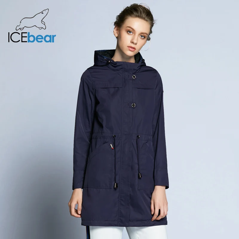 ICEbear 2020 Новое поступление Осенний плащ однотонное женское модное тонкое пальто