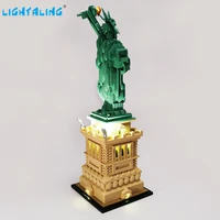 lightaling led light kit for 21042 architecture statue of liberty compatible with 17011 1202 no model