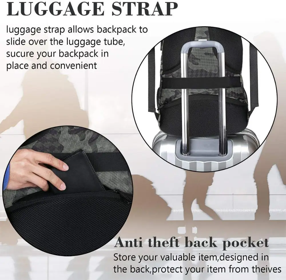 Мужской рюкзак Matein для ноутбука 15 6 дюйма с защитой от кражи | Багаж и сумки