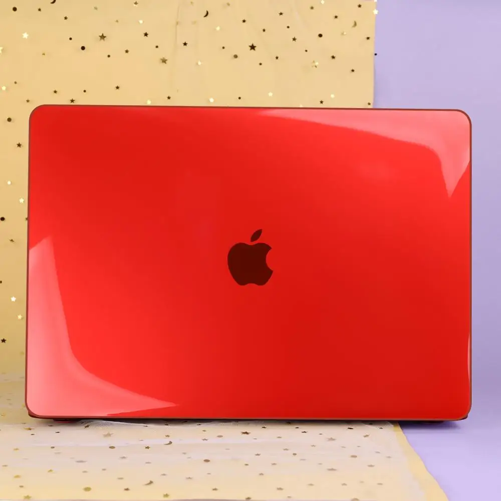 Crystal red Кристально чистый матовый жесткий чехол для Macbook Pro 13,3 15 16 A2141 Pro retina 12 13 1" Air 11 13 A1932 корпус для ноутбука - Цвет: Crystal red