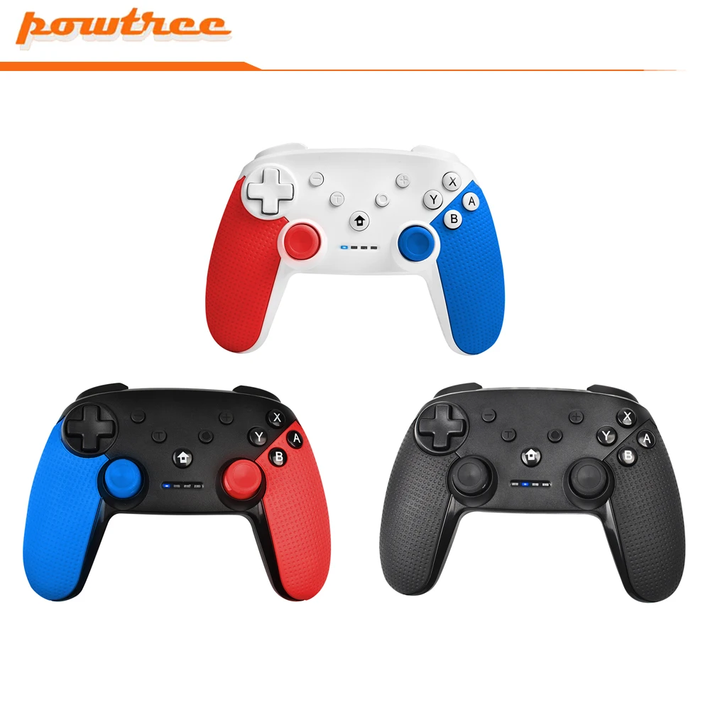 Беспроводной геймпад Powtree Bluetooth-контроллер для консоли switch pro видеоигр USB-джойстик