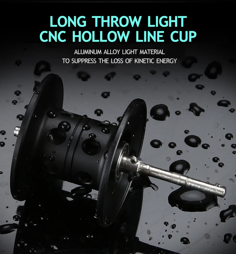 

Blue spirit twin screw carbon fiber ultralight 230g double brake 8kg Max resistance 8.1:1 transmission ratio