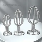 Анальная пробка из нержавеющей стали, металлическая съемная Анальная пробка для взрослых, анальные секс-игрушки, фаллоимитатор, вибратор, массажер для женщин, стимулятор