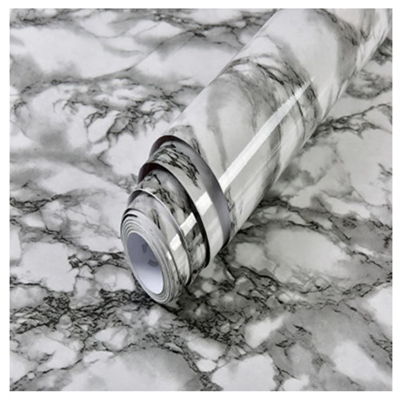 

5M Modern Living Room Furniture Desktop Waterproof Marble Wallpaper Vinyl Self Adhesive Contact Paper Home Decor