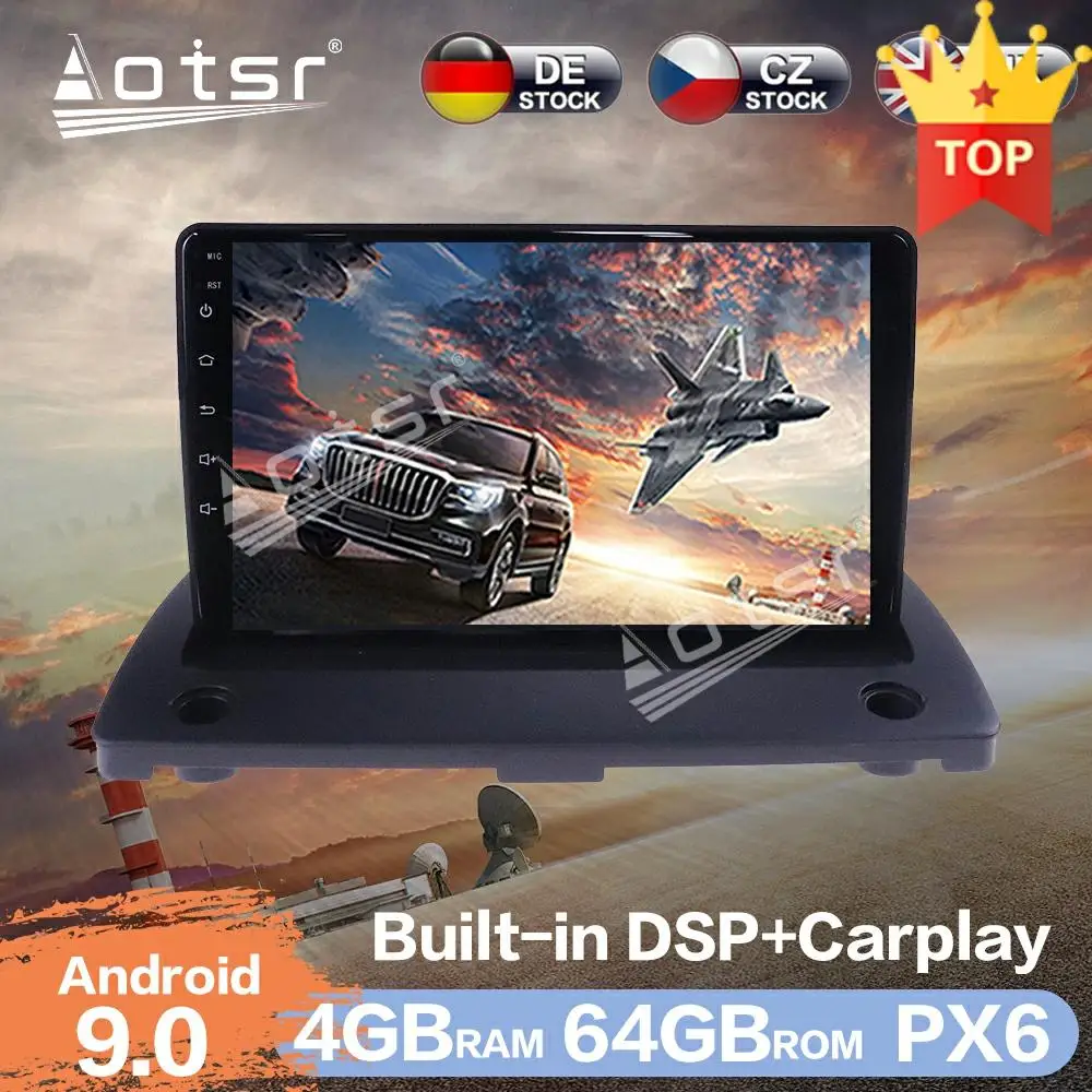 Aotsr Android 9 0 ОЗУ 4 Гб + 64 ГБ Автомобильный радиоплеер GPS навигация DSP автомобильный