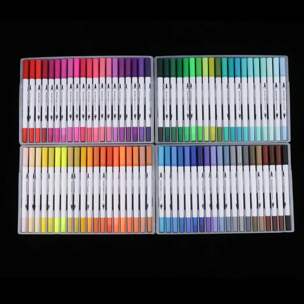 Фломастеры для рисования 80 цветов|Ручки и кисти картин по номерам| |