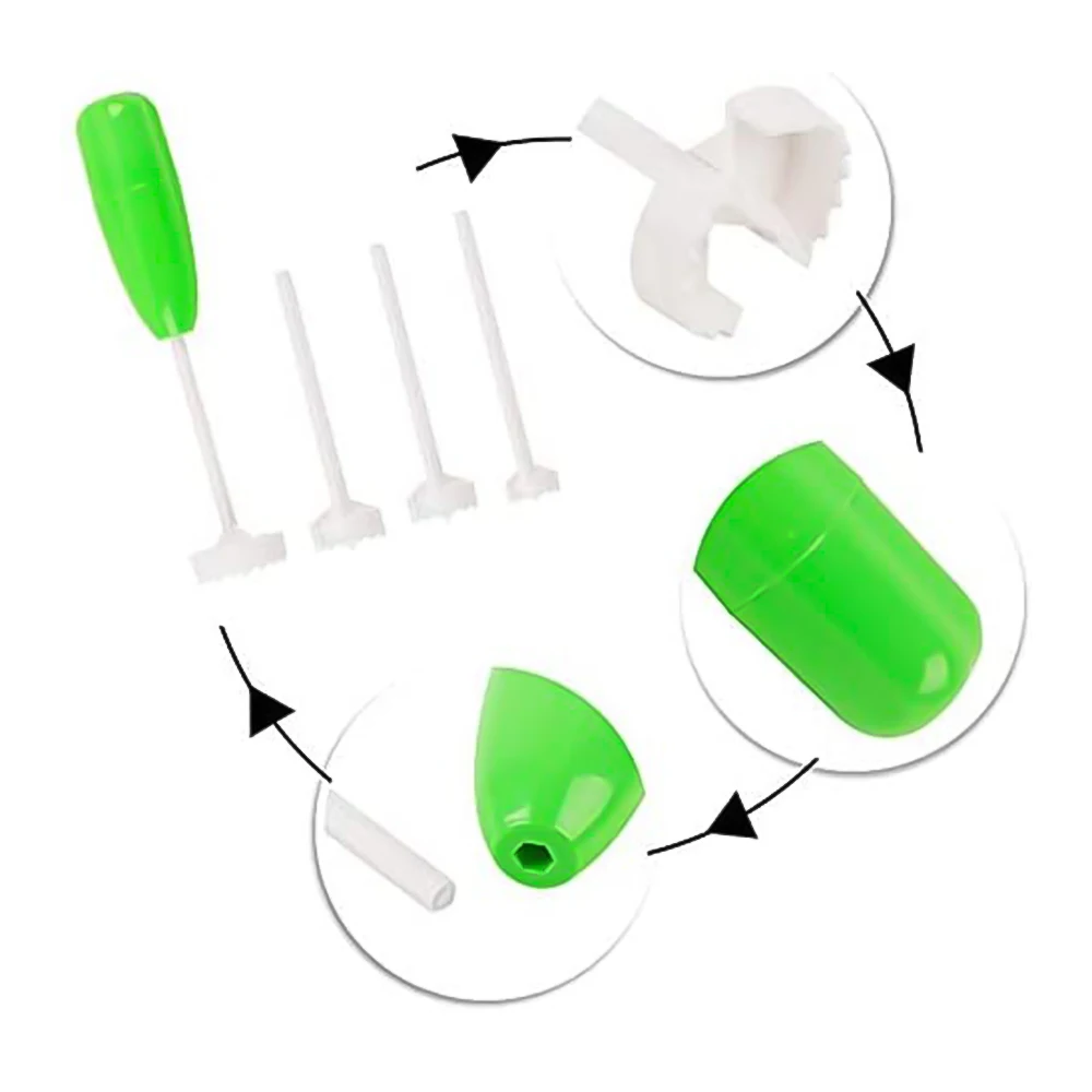 4pc молотковая Стиль в дырочку постный сверла (1 набор) зубная щетка со сменной