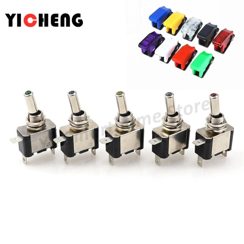 1 шт. светодиодный светильник переключатель зажигания автомобиля 12В 20А кулисный