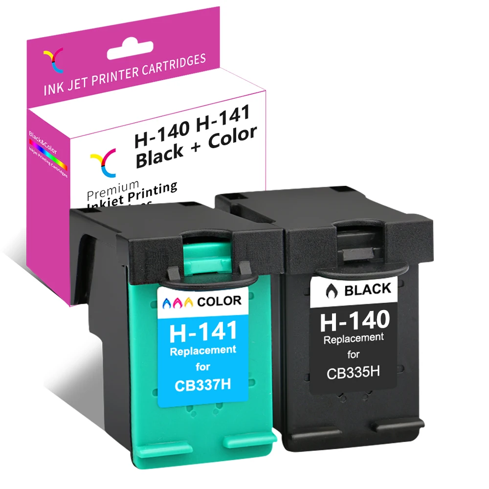 

Чернильный картридж YC 140 141 для HP CB335 CB337, чернила восстановленные для OfficeJet J5790 J6413 J6415 6450 PhotoSmart C4380 C4383 C4473
