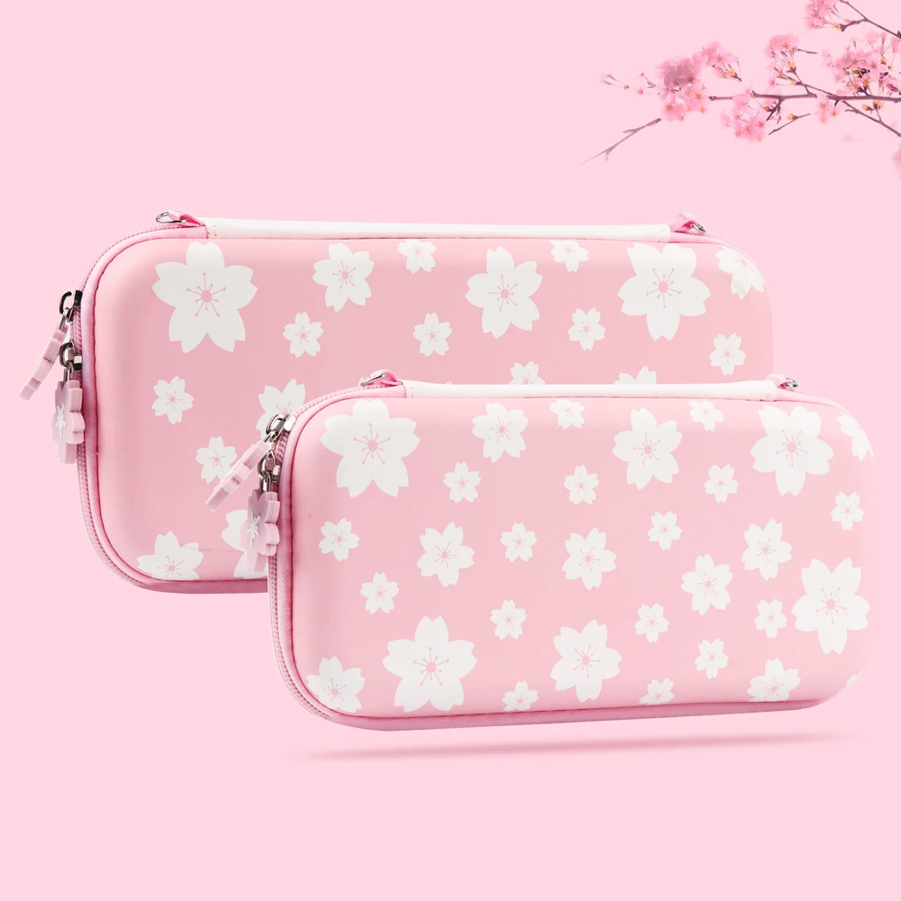 

iBen Portable Storage For Nintendos Switch Bag Case Hard Shell Box Nintend Switch Lite Bag NS NX Console Pink Case Cover