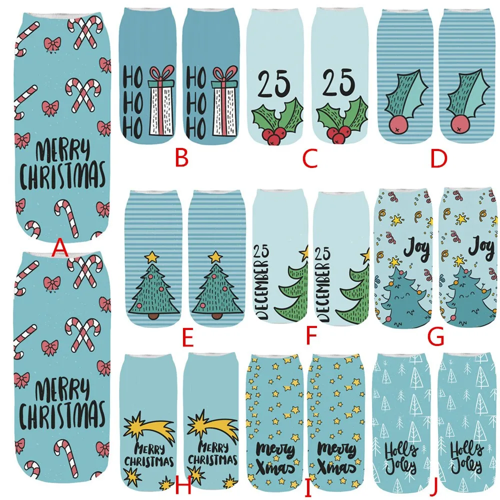 Женские рождественские носки женские зимние теплые 3D мультфильм снеговик с