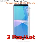 2 шт.лот для Sony Xperia 10 II  III  Lite закаленное стекло для защиты экрана Взрывозащищенная защитная пленка усиленная защита