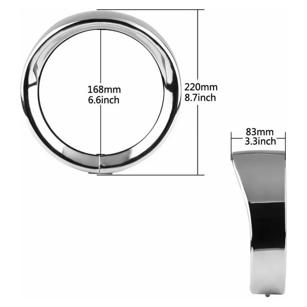 

Motorcycle Headlight Ring Motorcycle Head Lamp Trim Rings Decorative Ring