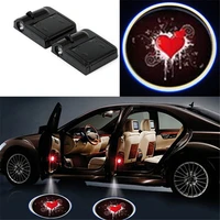 1 pc car led decorative light welcome light wireless lamps car door welcome laser projector night safe lamp car accessories