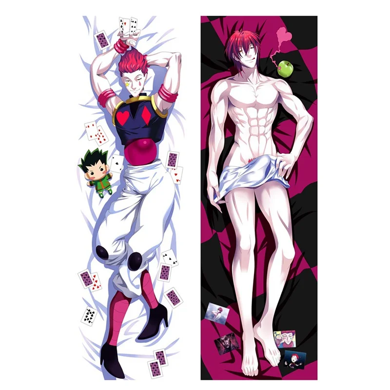 Наволочка Killua Zoldyck Kurapika Hisoka Kulolo Dakimakura в стиле аниме обнимающая