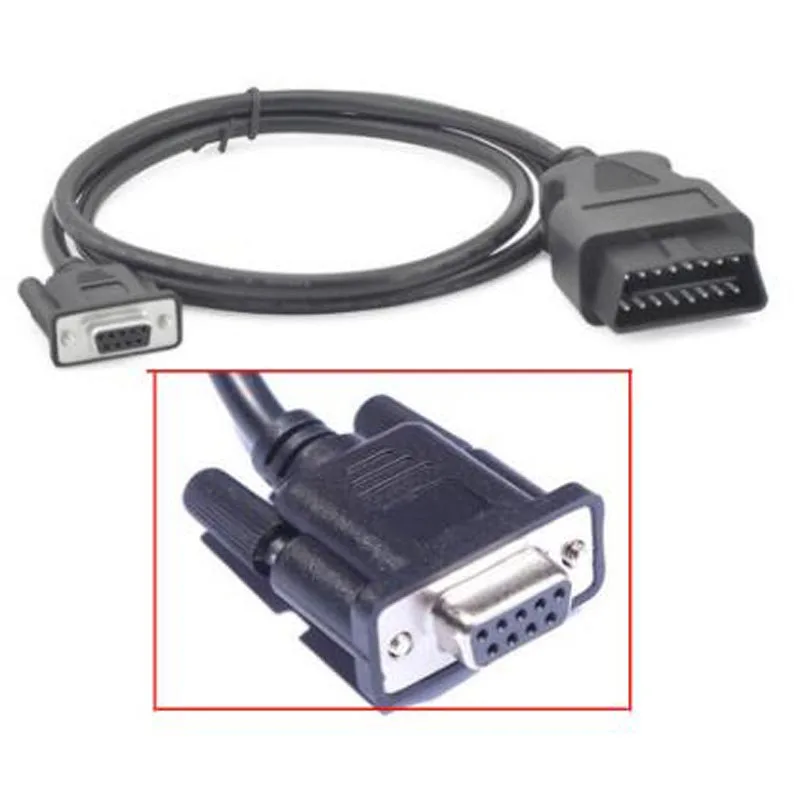 Кабель удлинитель OBD2 16 контактный для автомобиля Инструмент OBD к DB9