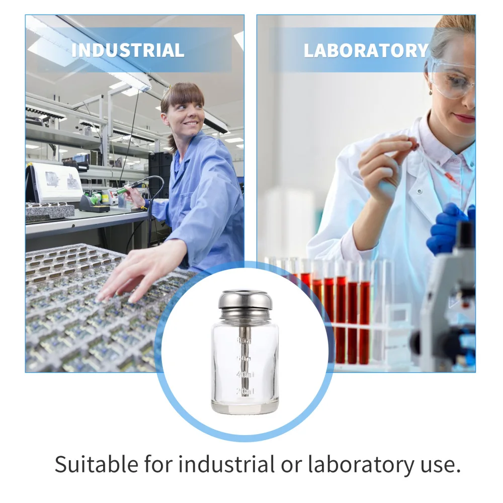 100 мл пустая прозрачная стеклянная бутылка-дозатор для жидких ногтей бутылка