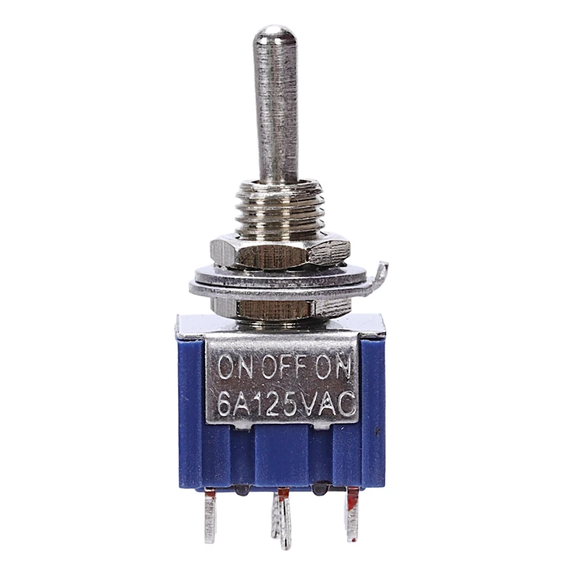 AC 125V 6A 6-контактный переходник с внутренней Spdt вкл/выкл/на 3-сторонний выход мини