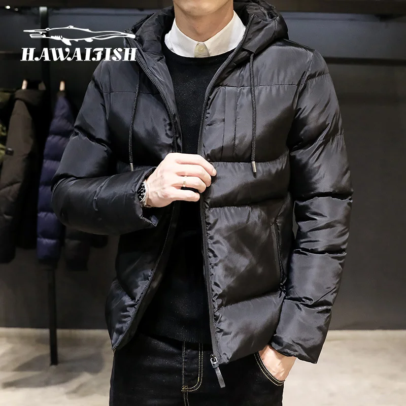 Хлопковая куртка мужская новинка зима 2021 Короткая Толстая стеганая корейская