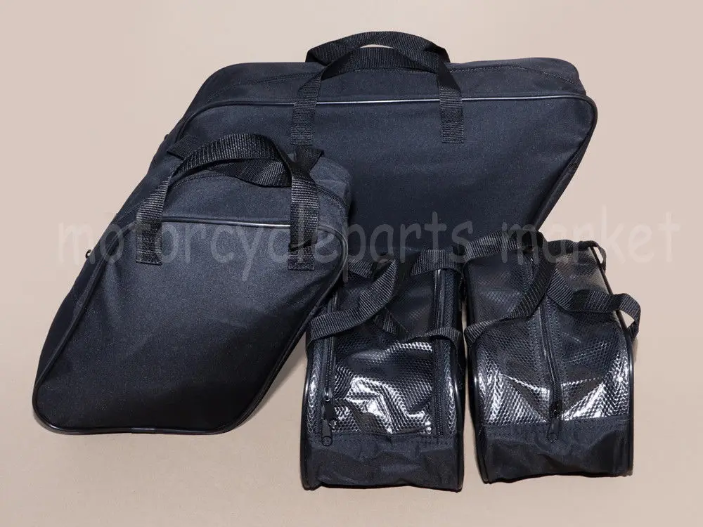 4 Pcs Black Saddlebag Packing Cube Liner Set Bag For Harley Touring FLHT EFI FLHTI CVO Classic FLHTCSE 1996-2013 |