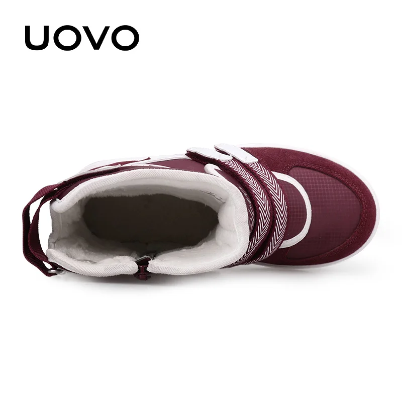 UOVO 2020 новые любимые детские ботинки модные зимние детская спортивная обувь
